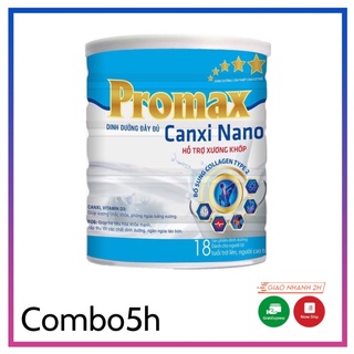 combo 5hop sữa Promax canxi 400g