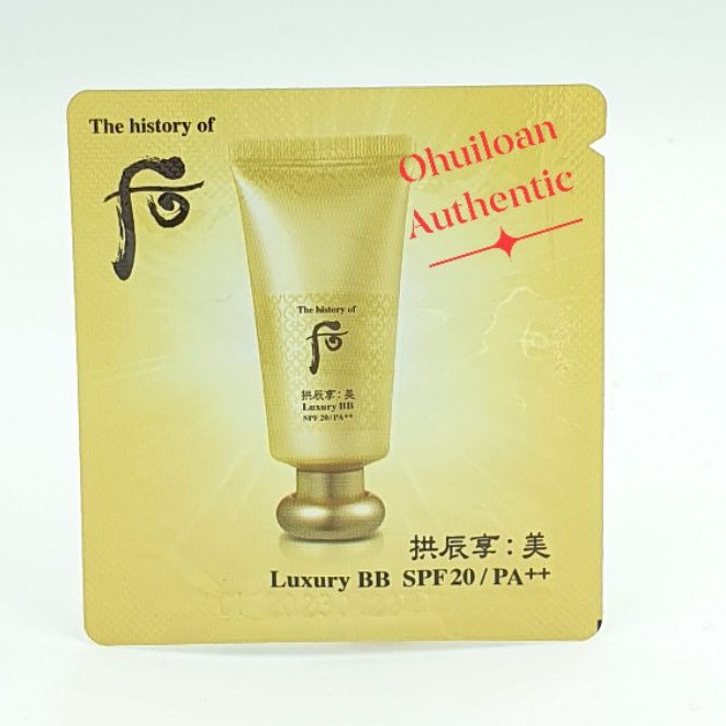 Gói Kem nền Luxury BB Cream Hoàng Cung Cao Cấp Whoo 1ml
