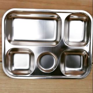 @freship 99k@ khay cơm phần inox 5 ngăn