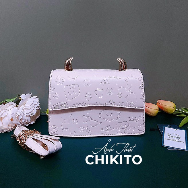 CHIKITO | ❤️ ẢNH THẬT - LOẠI 1 ❤️ TÚI XÁCH ĐÍNH SỪNG - TÚI XÁCH DA HOẠ TIẾT QUẢNG CHÂU CAO CẤP