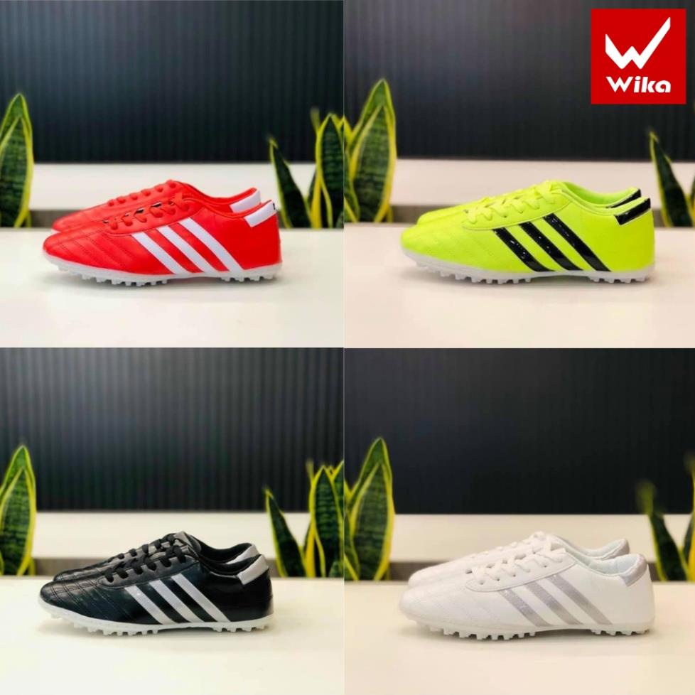 Giày Bóng Đá WIKA Thiết Kế 3 Sọc Có Đế Đinh TF Hỗi Trợ Bám Trụ Sân Cỏ Tốt, Khâu Full Chắc Chắn 2017 PU-2