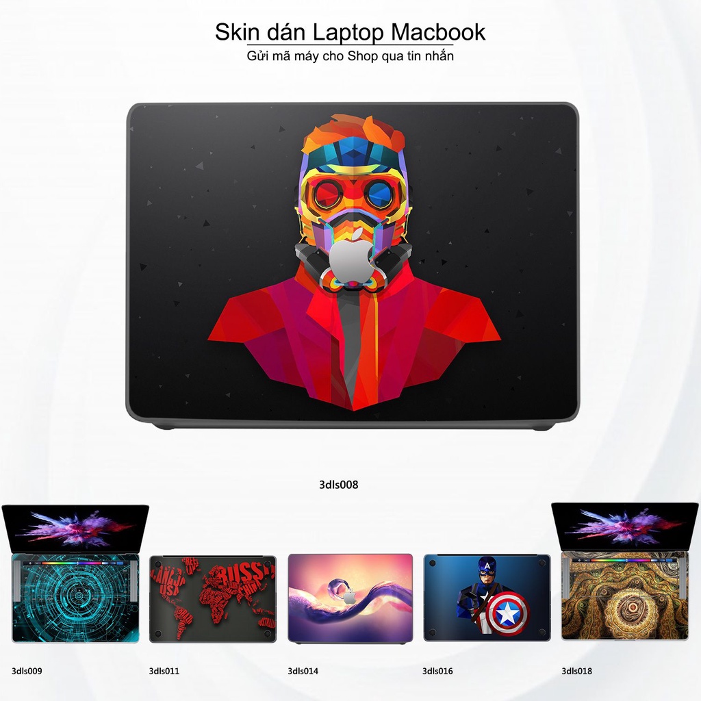 Skin dán Macbook mẫu 3D Abstract (đã cắt sẵn, inbox mã máy cho shop)