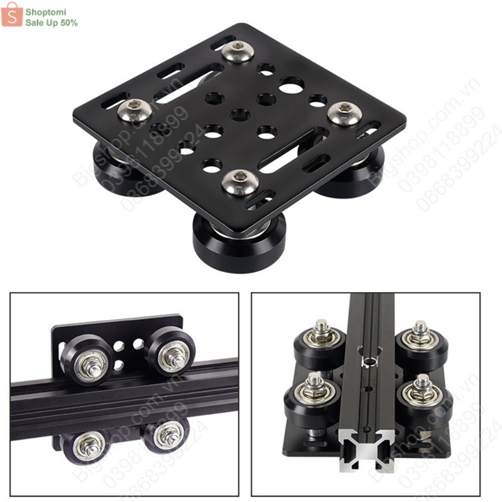 Bộ kit trượt nhôm 2020 V-slot mở rộng - Large bearing dễ dàng mở rộng openbuild