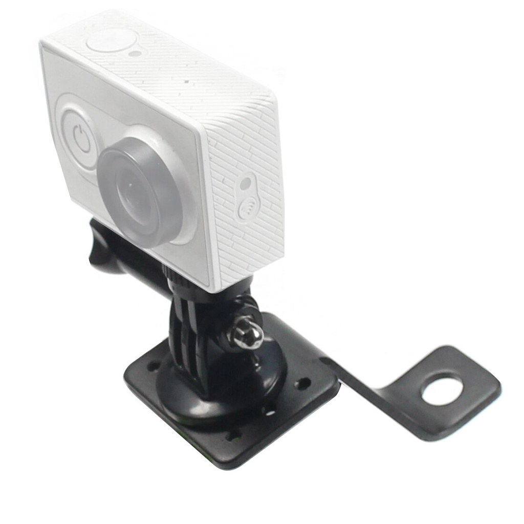 Feiyuhao Giá Đỡ Máy Ảnh Gopro Hero 8 7 6 5 Yi Bằng Hợp Kim Nhôm Gắn Kính Chiếu Hậu Xe Máy Xoay 360 Độ