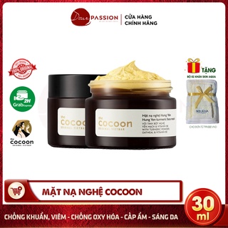 Mặt nạ cocoon chiết xuất nghệ hưng yên chống lão hóa, mờ thâm, sáng da - cocoon hung yen turmeric face mask 30ml/100ml