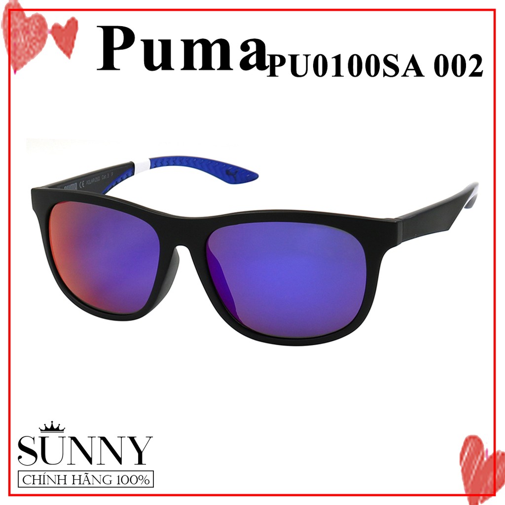 Kính mát nam nữ chính hãng Puma PU0100S-A màu sắc thời trang, thiết kế dễ đeo bảo vệ mắt
