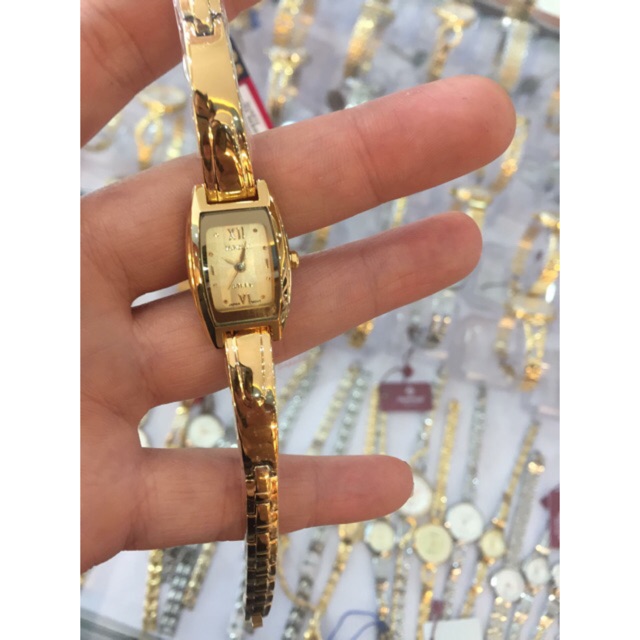 Đồng hồ nữ Haoba mạ vàng cao cấp dạng lắc ảnh thật