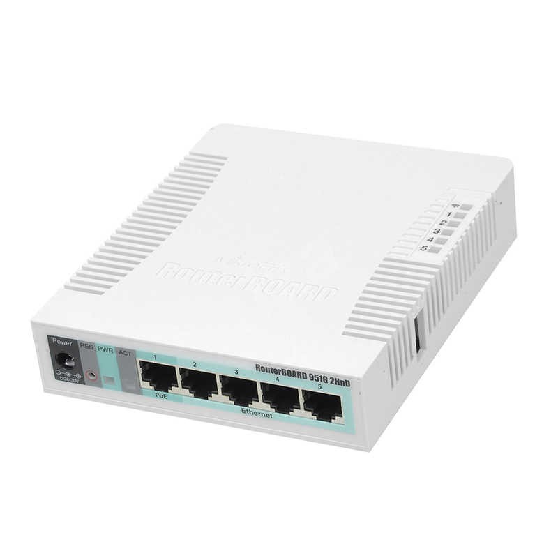 Thiết bị MikroTik RB951Ui-2HnD Không Dây Wifi 2.4G Cao Cấp ROS Router