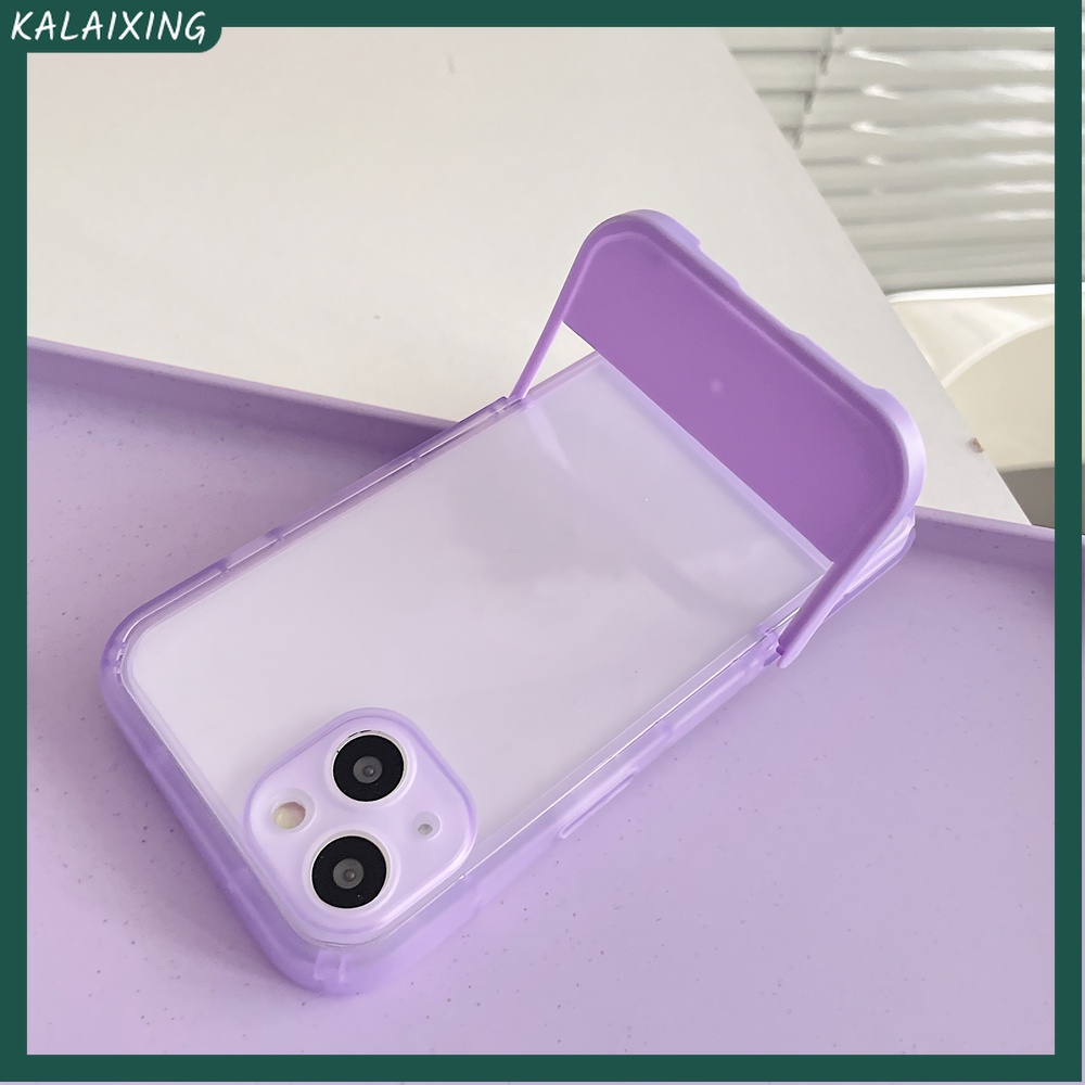 Ốp Điện Thoại Mềm Trong Suốt Có Giá Đỡ Vô Hình Cho iPhone 13 12 11 Pro Max 7Plus 8plus X Xr Xs Max