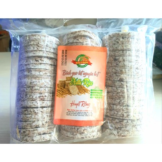 Bánh gạo lứt Hellorice (500g) - Phù hợp ăn kiêng, giảm cân, tập gym, thực dưỡng, eat clean