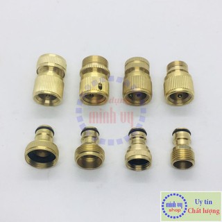 [BT] Khớp nối nhanh ống nước bằng đồng, khớp nối đầu vào cho máy rửa xe, máy bơm cao áp