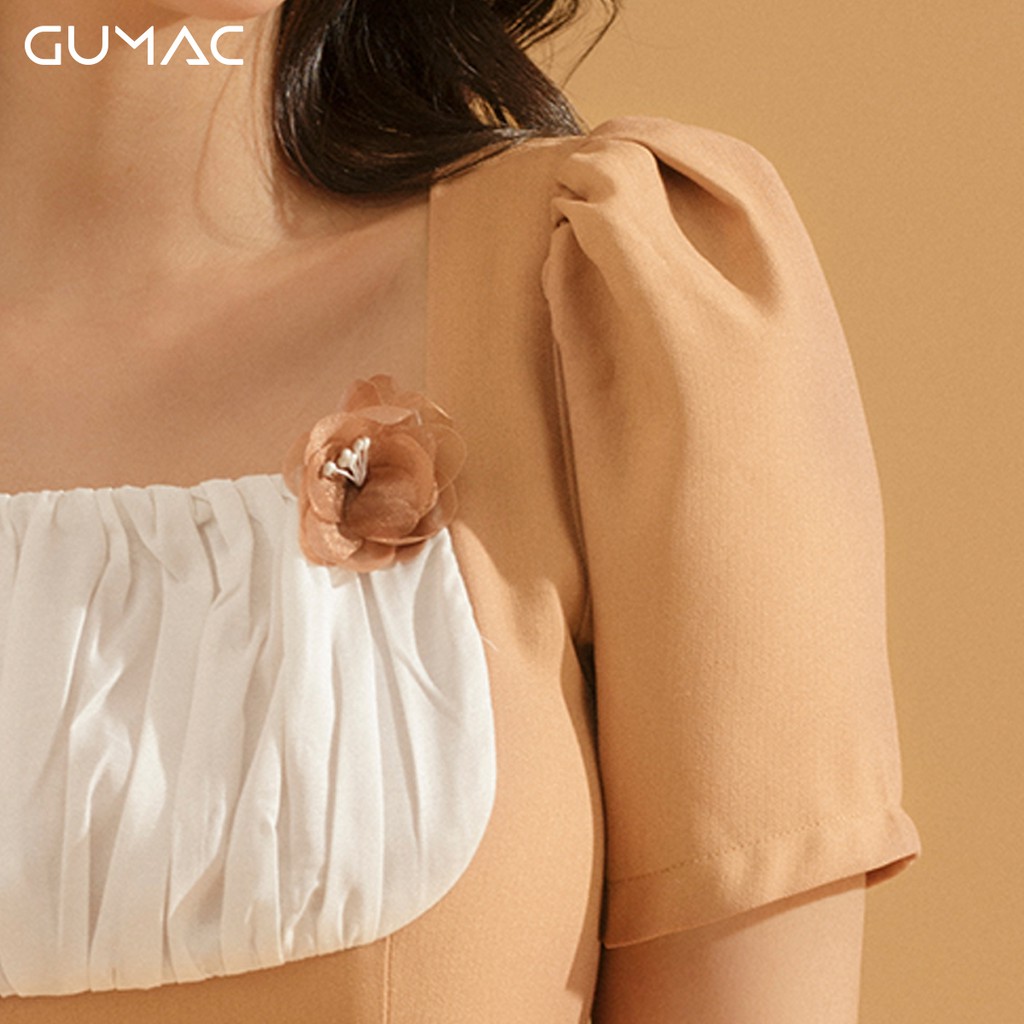 [Mã MABR07062 giảm 8% tối đa 50K đơn từ 249K] Đầm rã đô xếp nhún DA733 GUMAC | BigBuy360 - bigbuy360.vn