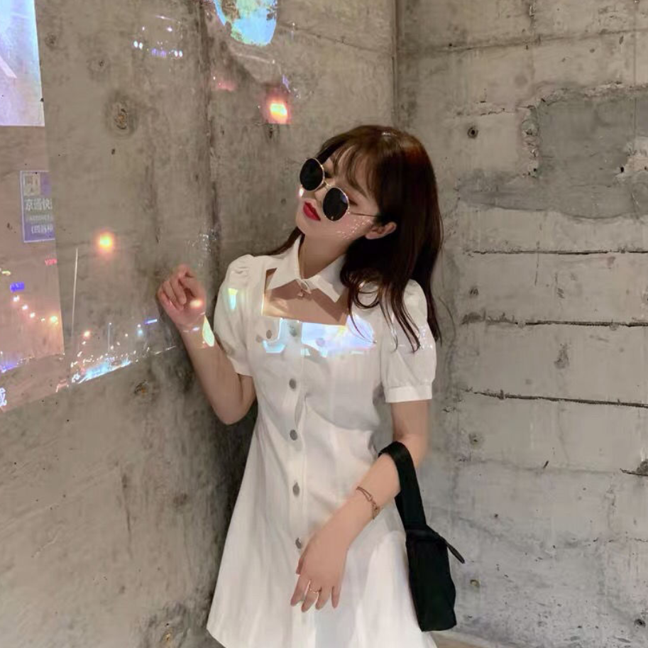 Đầm tay phồng chít eo thời trang cho nữ | BigBuy360 - bigbuy360.vn