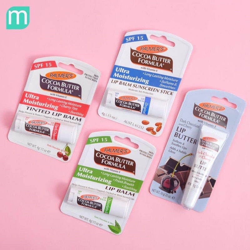 Son Dưỡng Môi Chống Khô Nứt Nẻ SPF15 PALMER'S  - Hương Cherry - Hương Bạc Hà