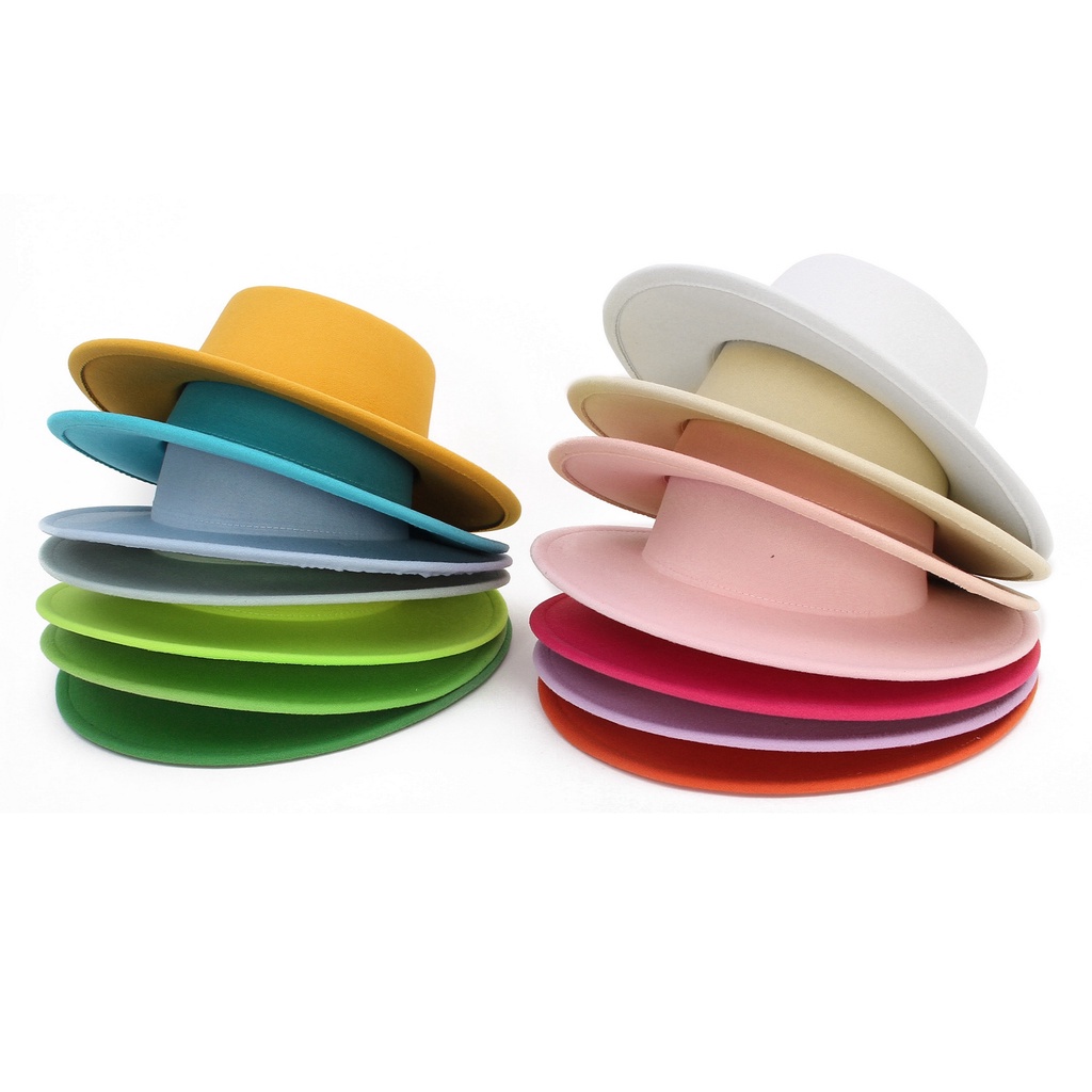 Nón Vành Tròn Màu Trơn Thời Trang Cho Nữ