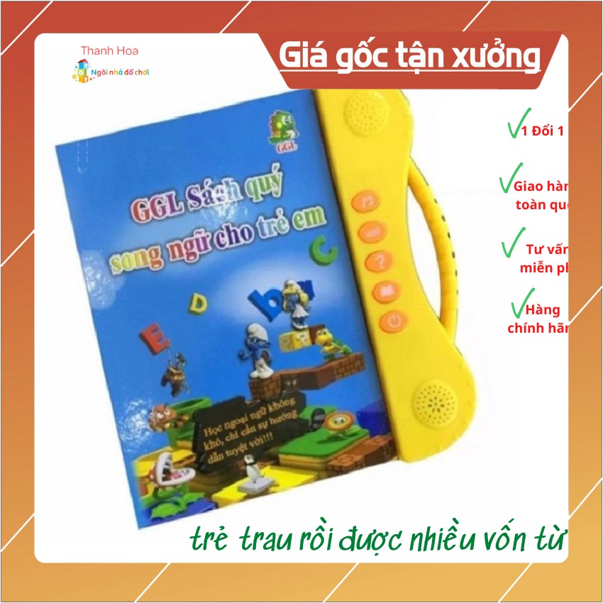 Chấm Đọc Điện Tử Song Ngữ Anh- Việt Thông Mình Giúp Trẻ Học Tốt Tiếng Anh HOA_NOVA VD24