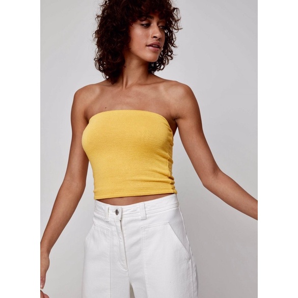 Áo Quây Nữ Áo Ống Co Giãn Cotton Thun Gân Hàng Xuất xịn