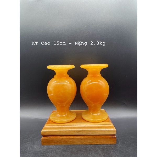 Cặp Lục Bình Đá Ngọc Hoàng Long Phong Thuỷ