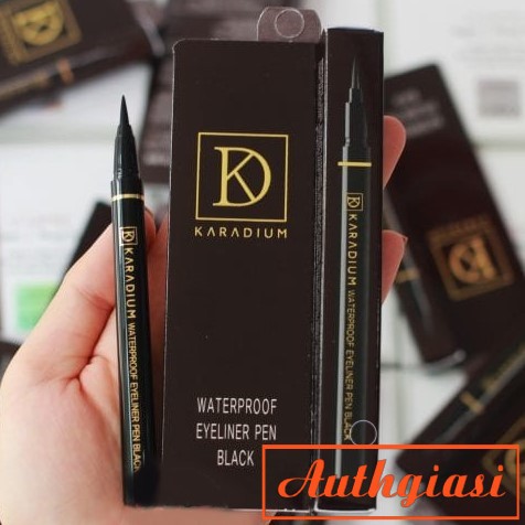 Kẻ mắt dạ nét to dễ kẻ Karadium Waterproof Eyeliner Pen Black chống nước VỎ NÂU | BigBuy360 - bigbuy360.vn