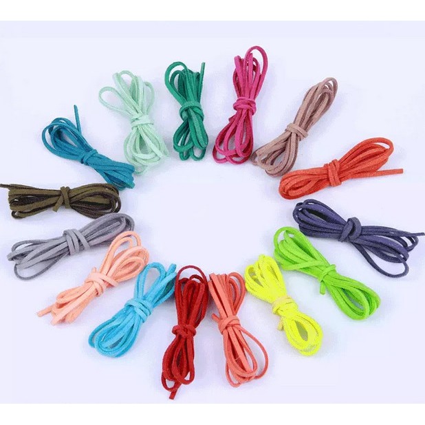 Cuộn Dây Da Lộn 2.6Mmx1.5Mm 5Yards Dùng Làm Đồ Trang Sức