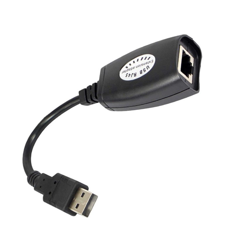 USB to RJ45 RJ 45 LAN Cable Extension Adapter Extender USB to Network Port Signal Amplifier