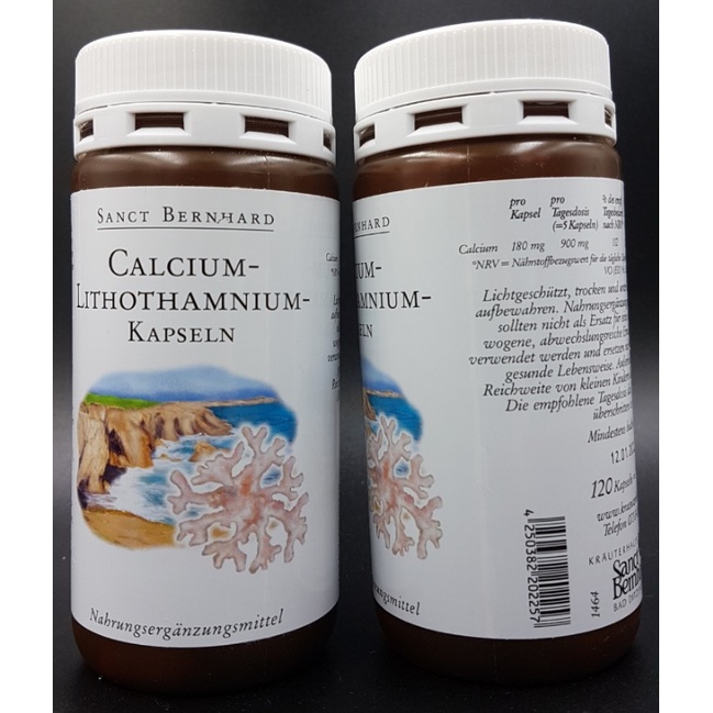 Viên uống Sanct Bernhard Calcium Lithothamnium 120 viên của Đức