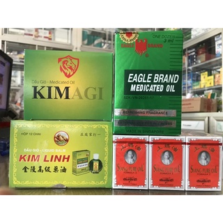 Dầu Kim linh 6ml, dầu kimagi 6ml, dầu thái 3ml, dầu gió xanh 3ml