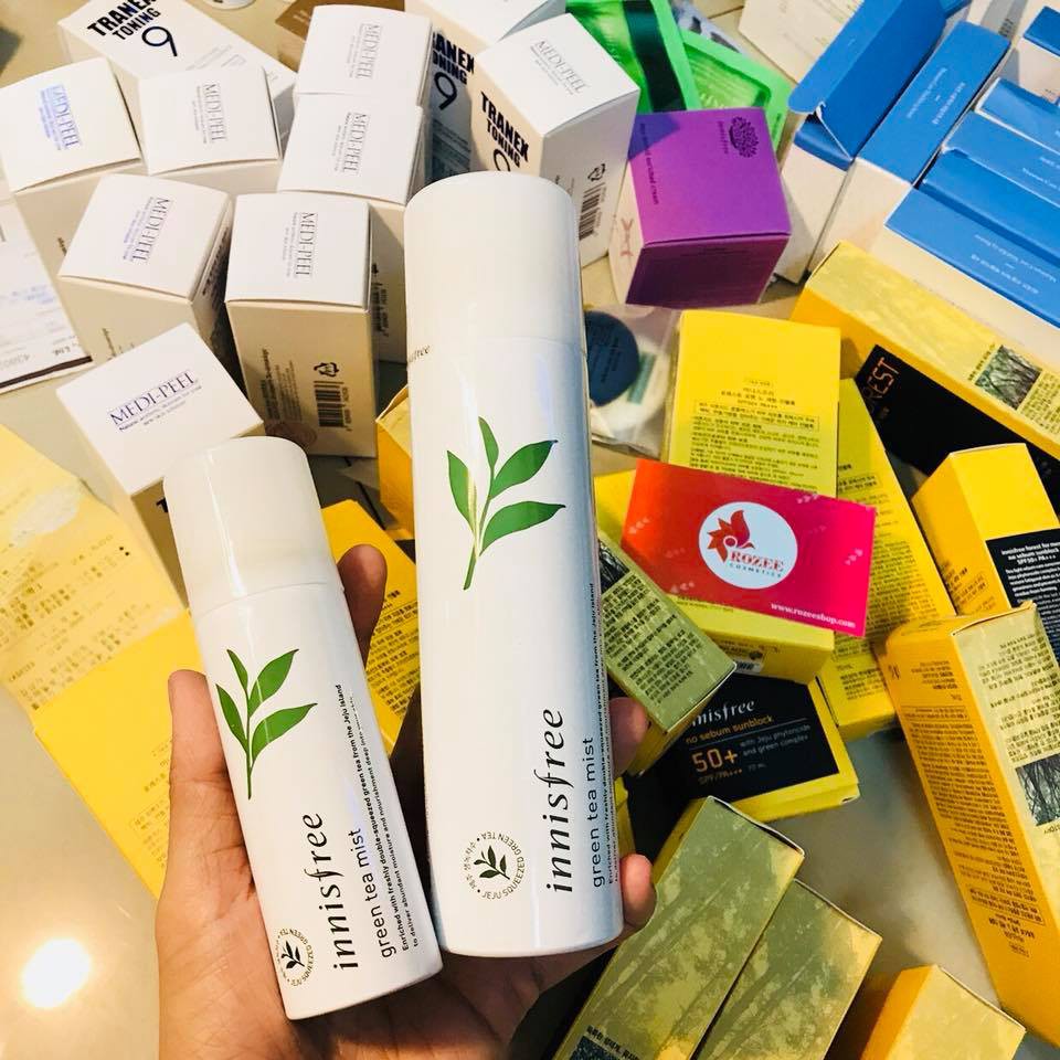 (Mẫu mới 2018) Xịt khoáng trà xanh Innisfree