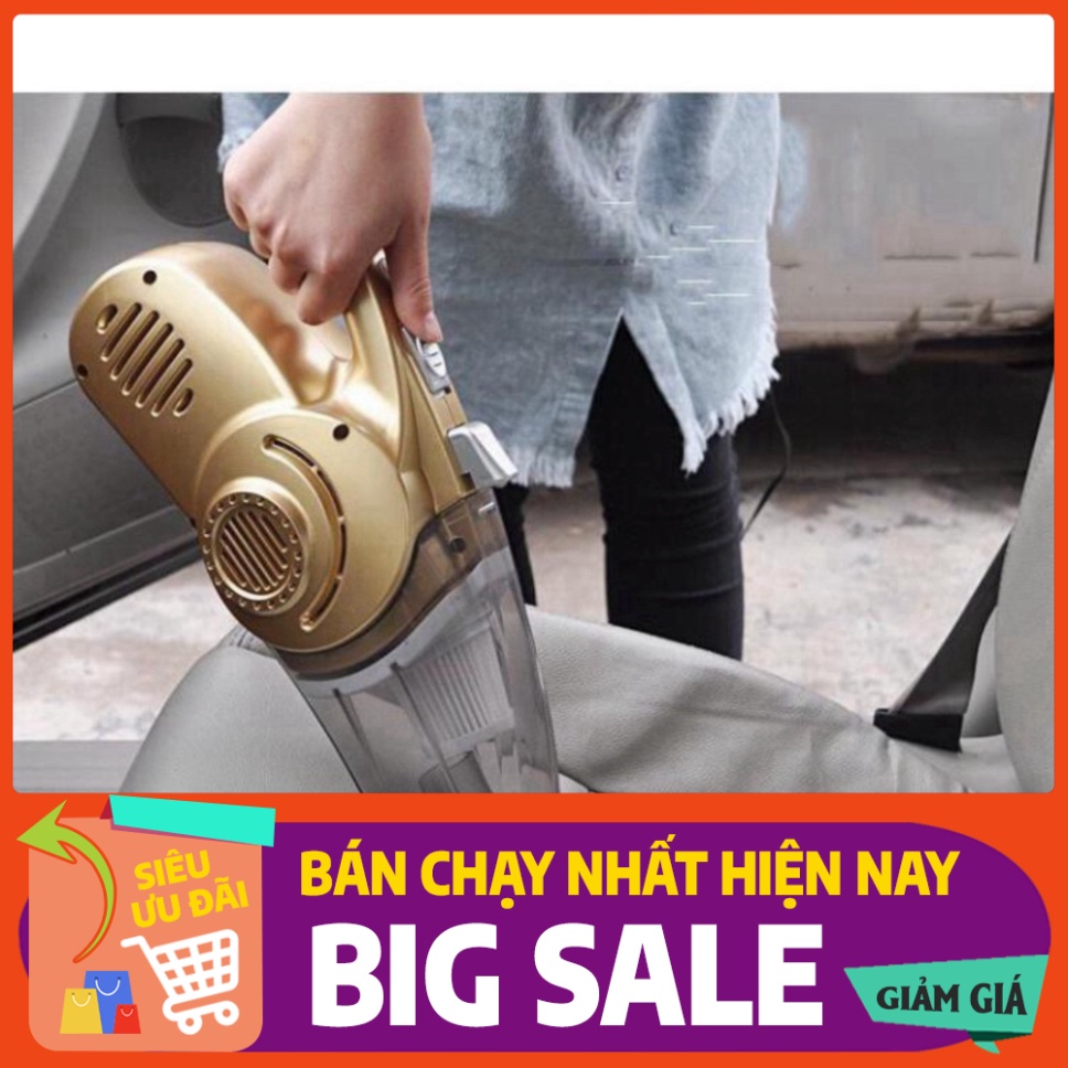 [FREE SHIP] 💥[CHÍNH HÃNG + FREE SHIP]💥 Máy Hút Bụi ô tô 4 in 1 Bơm Lốp Đo Áp Suất Và Đèn Pin Siêu Sáng BẢO HÀNH 1 NĂM�