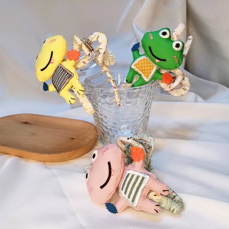 Kẹp Tóc Hình Ếch Hoạt Hình Dễ Thương Chống Trượt Cho Nữ