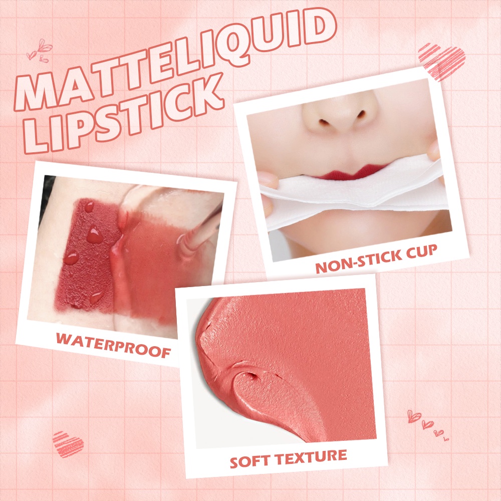 Son kem lì SANIYE L1223 chống dính chống thấm nước 8 màu tùy chọn 4ml