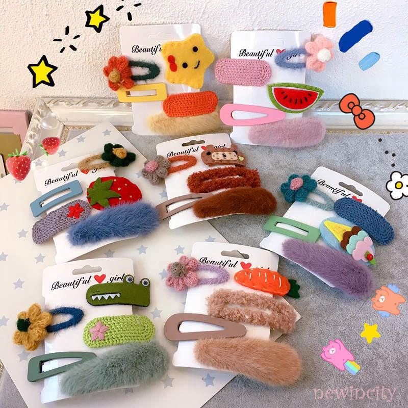 Set kẹp tóc tạo hình trái cây dễ thương cho bé gái