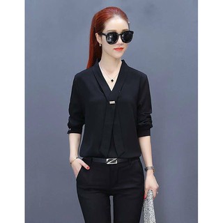 Áo Sơ Mi Công Sở Nữ Dài Tay