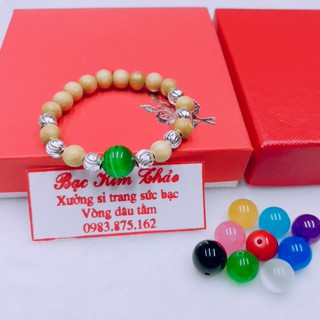 Vòng dâu tằm bé mệnh mộc