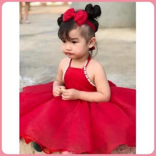 Váy Yếm Buộc Cổ Cho Bé Gái Phong Cách Công Chúa, Đầm Yếm Cho Bé Gái Chất Liệu Voan Hàn Quốc Cao Cấp Tặng Kèm Cài Tóc