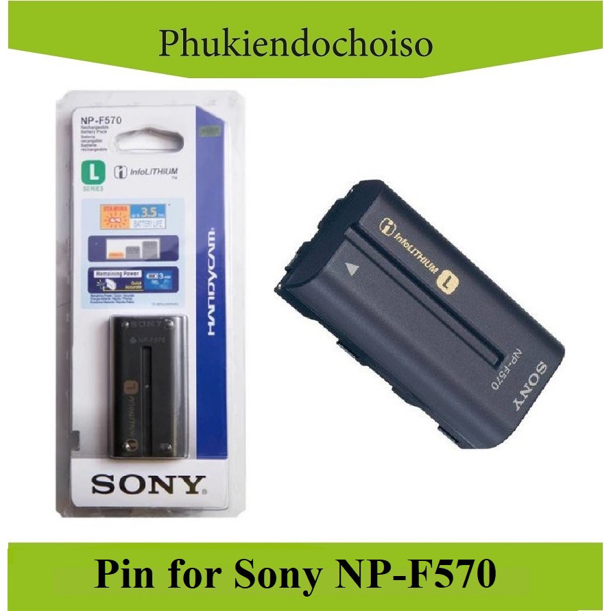 Pin thay thế pin máy ảnh Sony NP-F570, Dung lượng cao