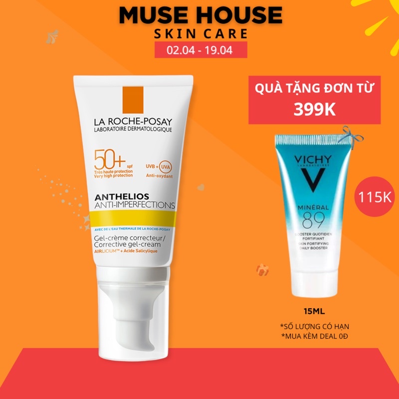 Kem chống nắng cho da mụn La Roche posay Imperfection MUSEHOUSE