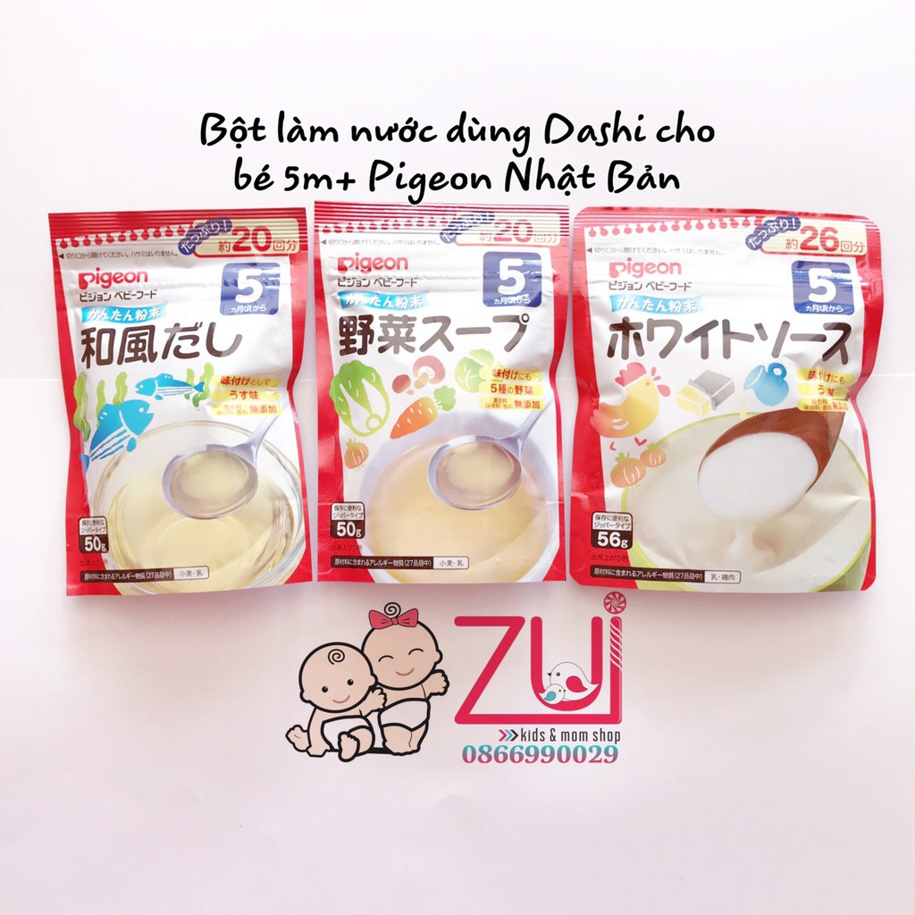 Bột làm nước dùng Dashi Pigeon 5m+ Nhật Bản