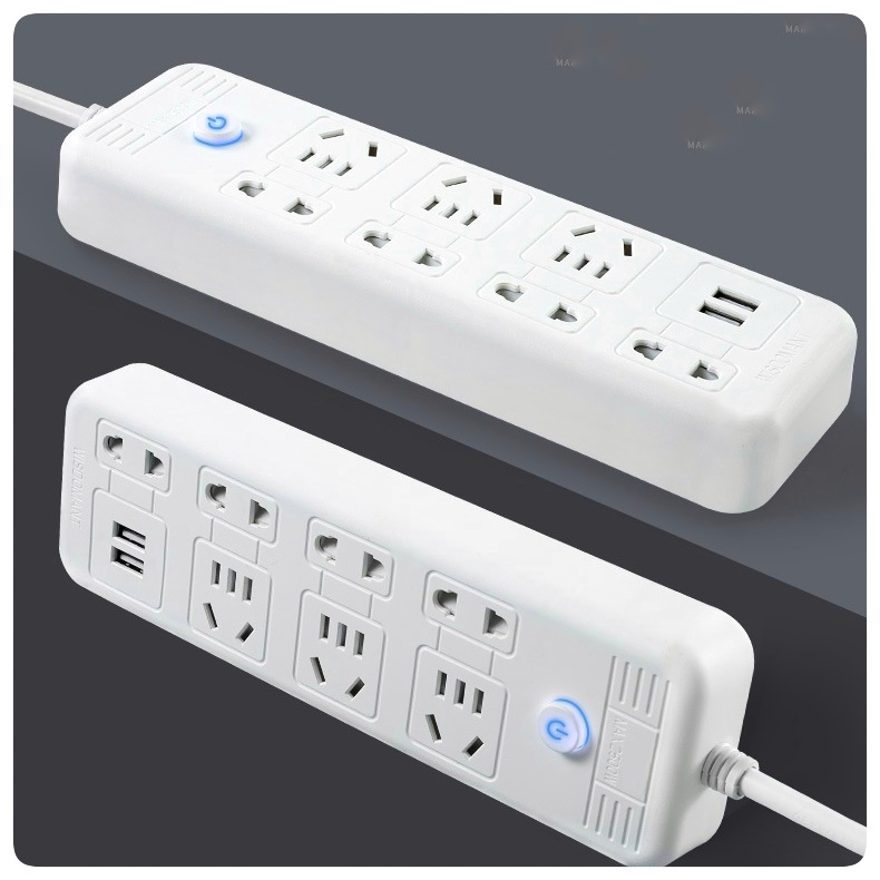 Ổ Cắm điện gia dụng thông minh đa năng Có cổng sạc USB Công xuất 2500W Công tấc sáng LED - Yobomall