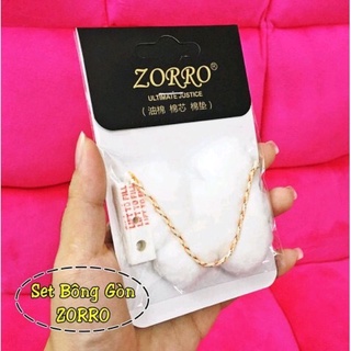 Combo Bông gòn 𝐙orro 3 món (bông gòn cho 𝐙𝐢𝐩𝐩𝐨  - bông chặn 𝐱𝐚̆𝐧𝐠 - tim bấc)