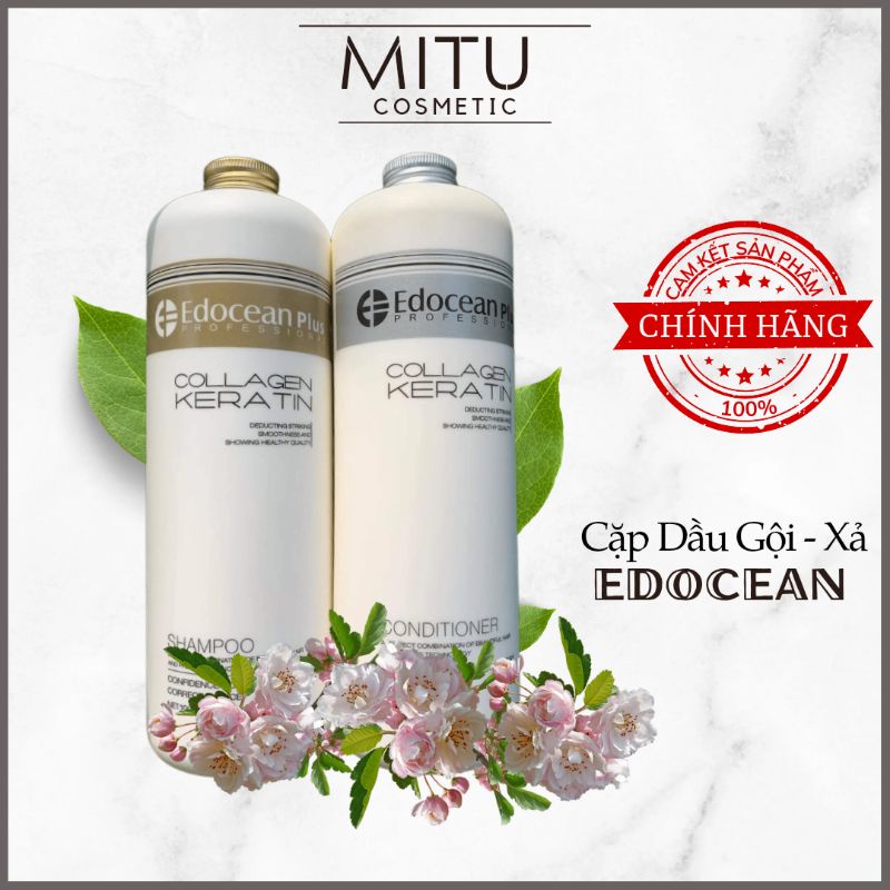 Dầu Gội Xả Edocean Chính Hãng - Bộ Dầu Gội Cặp Cao Cấp Chuyên Dụng Spa, Salon Phục Hồi Và Kích Thích Mọc Tóc