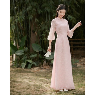 Traditional Cheongsam Dress With Buttons 2021