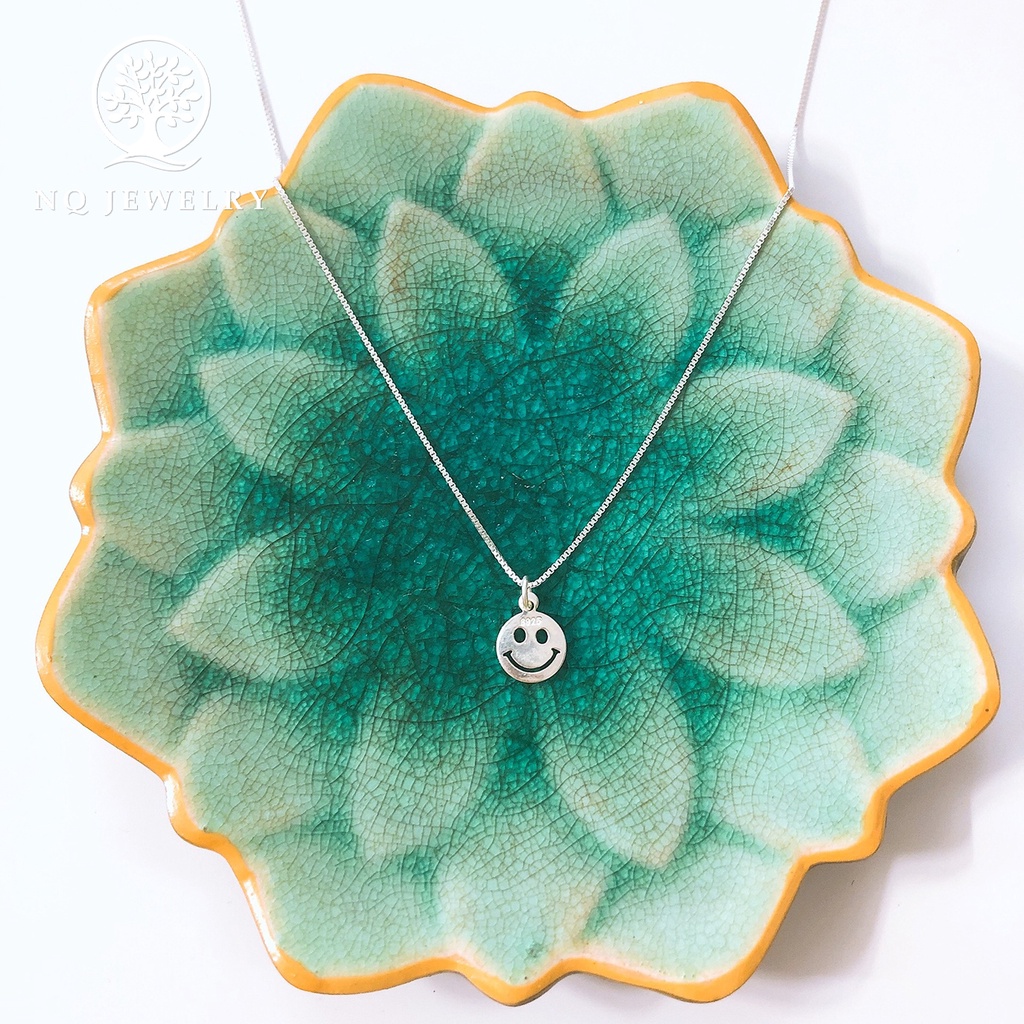 Dây chuyền bạc hình mặt cười - NQ Jewelry