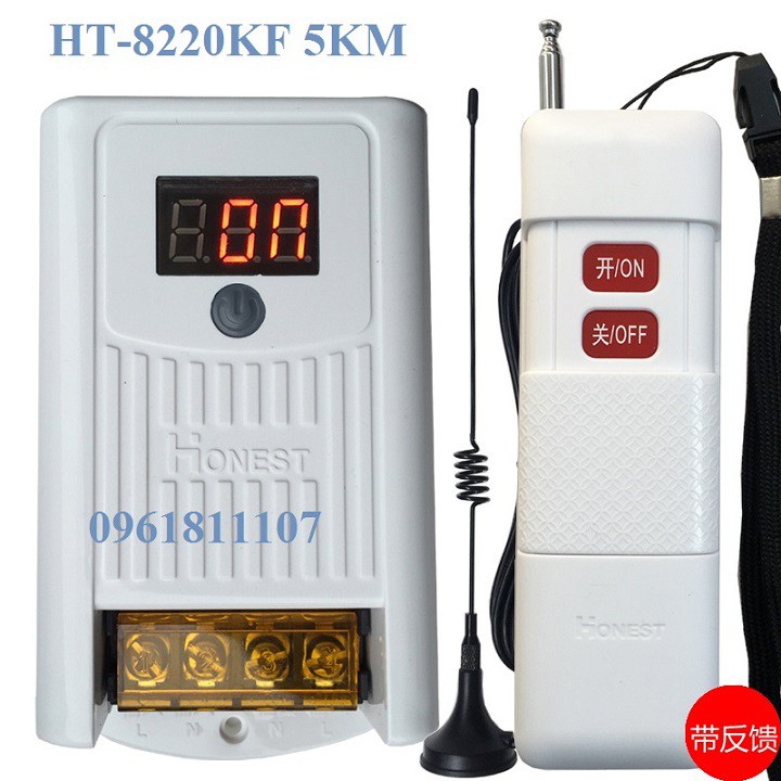 Điều khiển từ xa honest 40A 5KM HT-8220KF 220V loại cao cấp