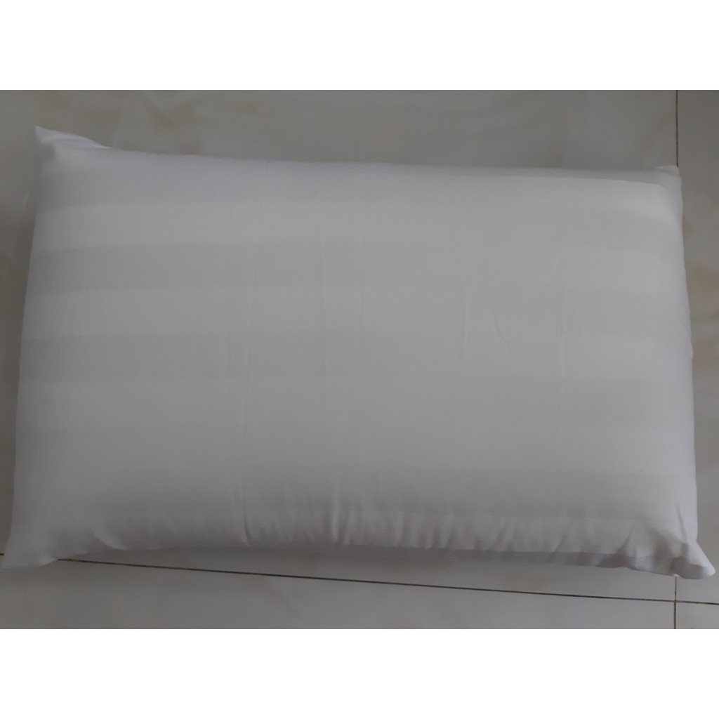 Áo Gối cotton trắng sọc 3 phân 40x60cm, 50x70cm, 35x105cm