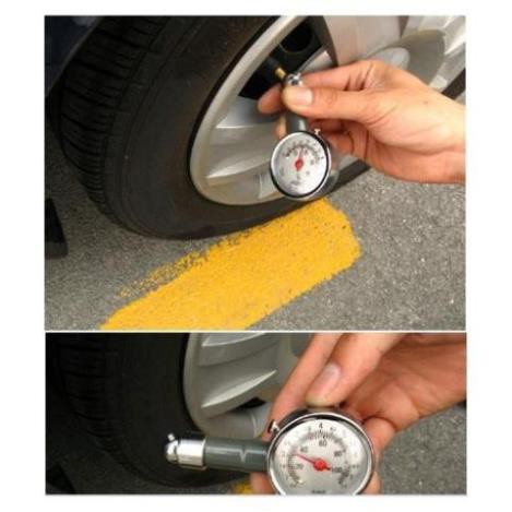 Đồng Hồ Đo Áp Suất Lốp Xe Hơi (Đen Hộp Nhựa) - HV Store 447