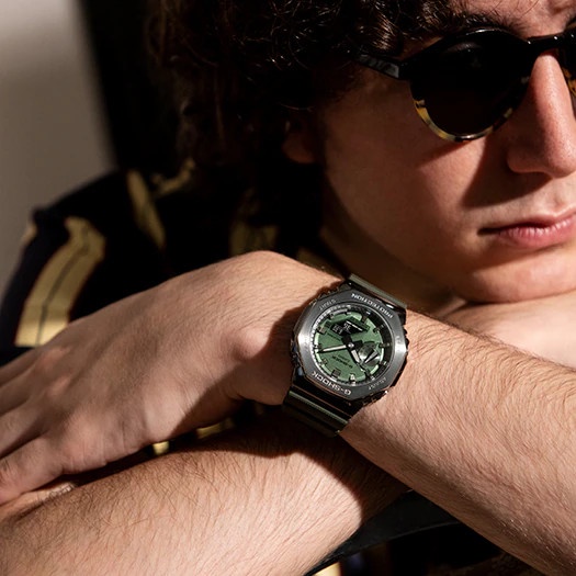 Đồng Hồ Casio Nam Dây Nhựa Chính Hãng GSHOCK GM-2100B-3ADR
