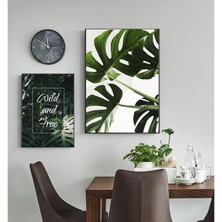 Bộ 2 tranh lá miền nhiệt đới như hình ( Tặng kèm đinh 3 chân treo tranh) Size khác khách LH để được giá tốt
