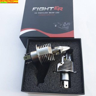 🚀 🌴ĐÈN PHA LED FIGHTER CHÂN H4 SIÊU SÁNG CHO XE MÁY ( GIÁ 1 BÓNG)🌴 🚀