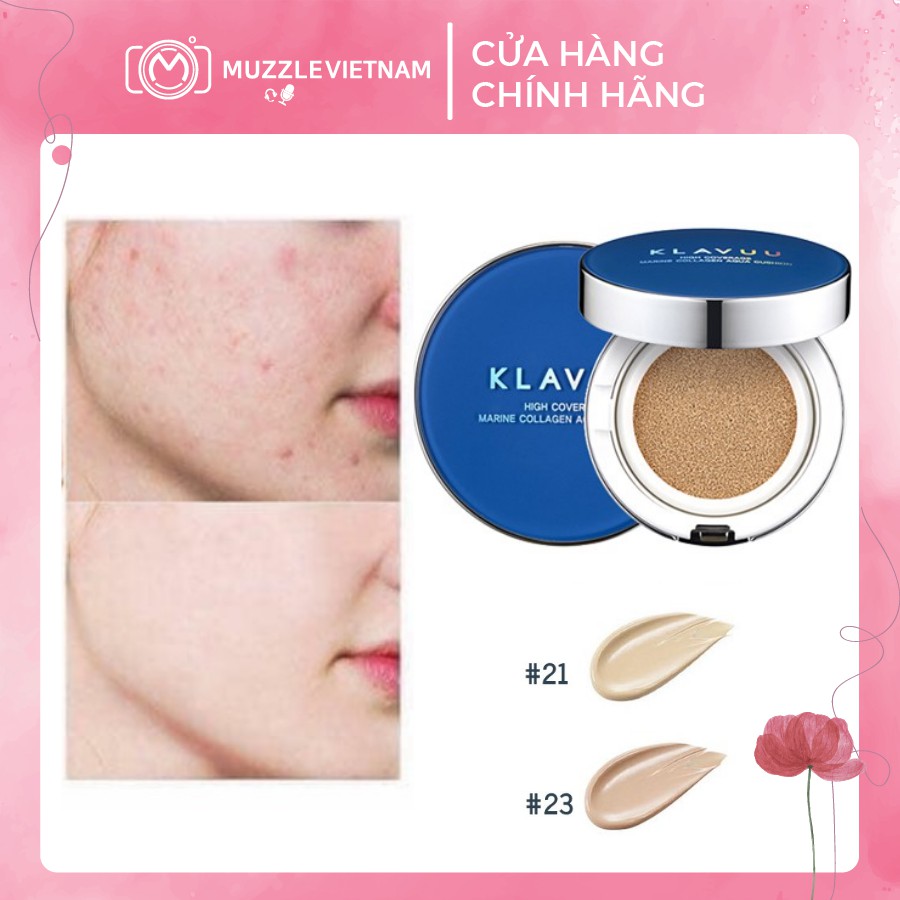 [FREESHIP] Phấn Nước KLAVUU XANH Blue Pearlsation High Coverage Marine Collagen Aqua Cushion | BigBuy360 - bigbuy360.vn